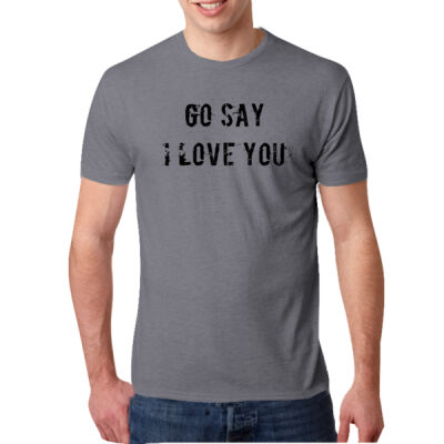 Go Say I Love You | Memento Mori | Mens Super Soft Tri Blend Thumbnail