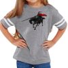 Rabbit Skins Toddler Fine Jersey Football T-Shirt Thumbnail