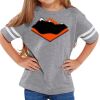 Rabbit Skins Toddler Fine Jersey Football T-Shirt Thumbnail