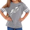 Rabbit Skins Toddler Fine Jersey Football T-Shirt Thumbnail