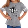 Rabbit Skins Toddler Fine Jersey Football T-Shirt Thumbnail