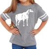 Rabbit Skins Toddler Fine Jersey Football T-Shirt Thumbnail