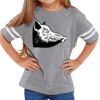 Rabbit Skins Toddler Fine Jersey Football T-Shirt Thumbnail