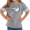 Rabbit Skins Toddler Fine Jersey Football T-Shirt Thumbnail