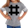 Rabbit Skins Toddler Fine Jersey Football T-Shirt Thumbnail