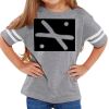 Rabbit Skins Toddler Fine Jersey Football T-Shirt Thumbnail