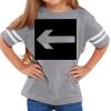 Rabbit Skins Toddler Fine Jersey Football T-Shirt Thumbnail