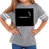 Rabbit Skins Toddler Fine Jersey Football T-Shirt Thumbnail