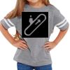 Rabbit Skins Toddler Fine Jersey Football T-Shirt Thumbnail