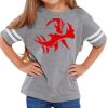 Rabbit Skins Toddler Fine Jersey Football T-Shirt Thumbnail