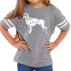 Rabbit Skins Toddler Fine Jersey Football T-Shirt Thumbnail