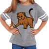 Rabbit Skins Toddler Fine Jersey Football T-Shirt Thumbnail