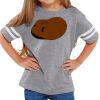 Rabbit Skins Toddler Fine Jersey Football T-Shirt Thumbnail