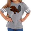 Rabbit Skins Toddler Fine Jersey Football T-Shirt Thumbnail