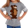 Rabbit Skins Toddler Fine Jersey Football T-Shirt Thumbnail