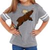 Rabbit Skins Toddler Fine Jersey Football T-Shirt Thumbnail